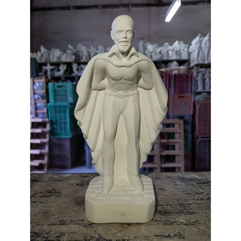 Exu Marabo Cm Estatua De Gesso Cru Imagem Umbanda Candomble Shopee