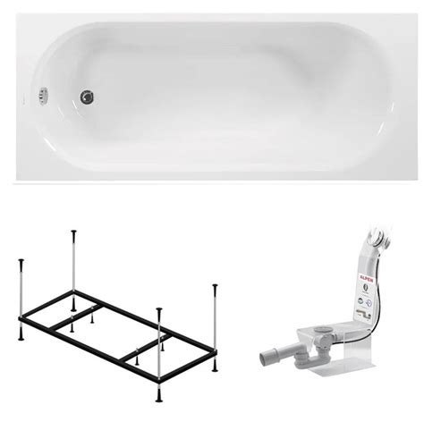 Комплект 3в1, акриловая ванна VAGNERPLAST Kasandra 165x70 ...