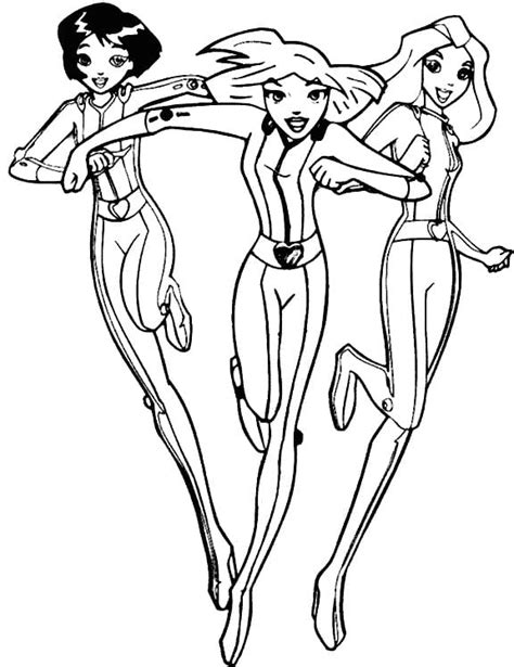 Coloriage Dessin De Totally Spies Gratuit T L Charger Et Imprimer