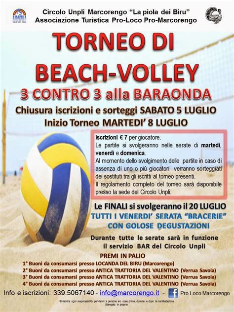 Tornei Beach Piemonte Torneo Di Beach Volley X