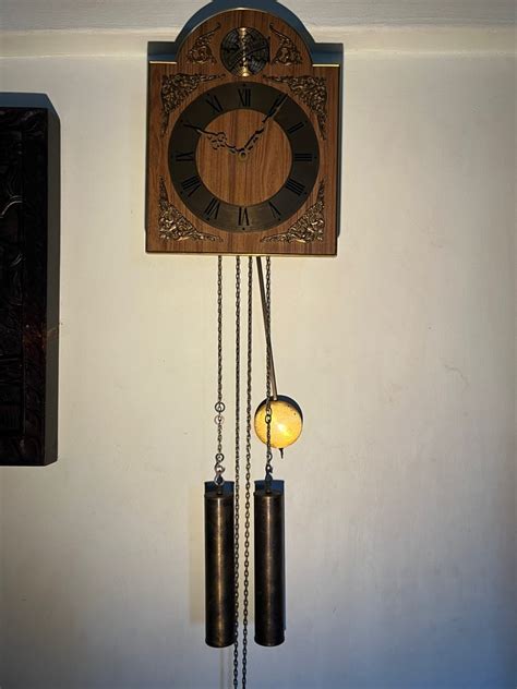 Vintage German Old Pendulum Clock Furniture And Home Living Home Decor