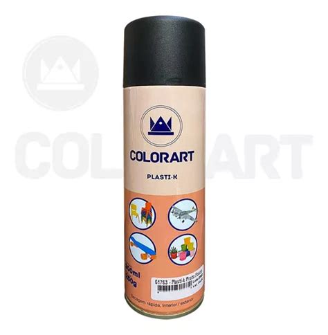 Tinta Spray Preto Fosco Plasti K Plástico Colorart 300ml Mercadolivre