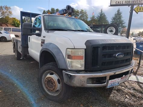 2009 Ford F550 Crane Utility Flatbed Kent Truck