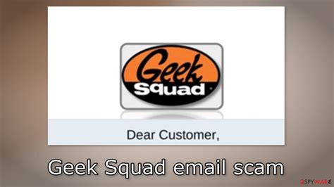 Remove Geek Squad Email Scam Fake Free Instructions