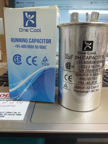 Jual Running Capacitor Uf One Cool V Kapasitor Ac Di Lapak