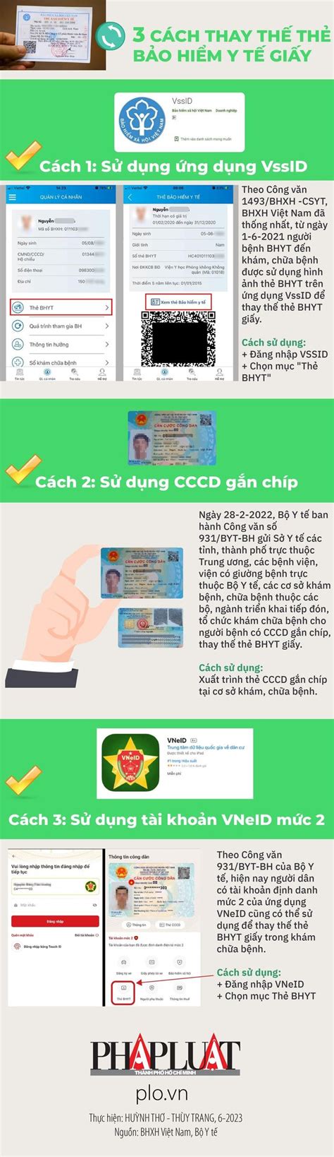 3 Cách Dùng Thay Thế Thẻ Bảo Hiểm Y Tế Giấy Báo Pháp Luật Tp Hcm