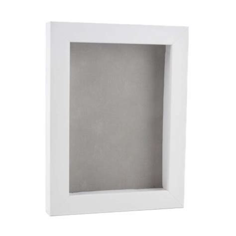 Classic White Wood Shadow Box Frame Acrylic Front Suede Backing 30 Sizes 11x17 11x17 Pay Less