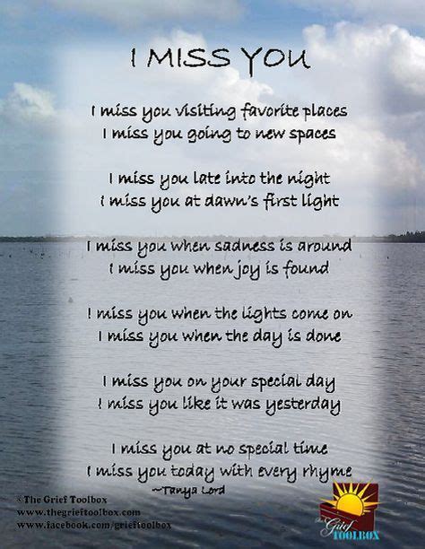 I Miss You Poems Tools For Finding Hope Along The Journey Missing