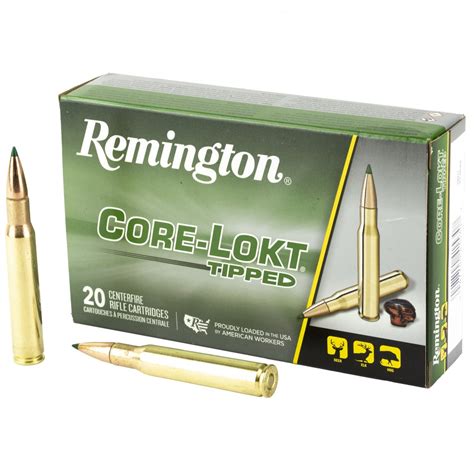 Remington Core Lokt Tipped 30 06 Springfield 150gr Ammo 20 Rounds