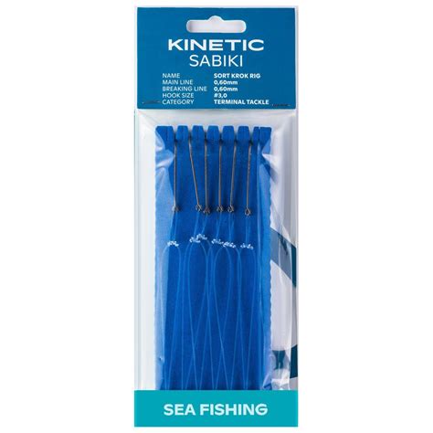 Kinetic Sabiki Sort Krok Feather Rig Blue Waveinn