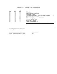 Georgia United States Employee S Documentation Record Fill Out