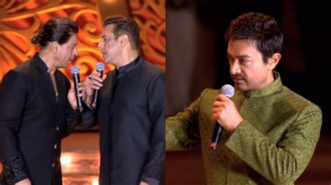 SRK, Salman Khan 'fight' on stage at Jamnagar bash. See Aamir Khan's ...