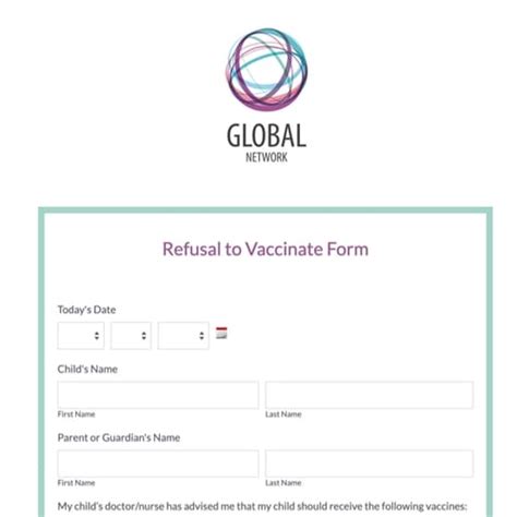 Refusal To Vaccinate Form Template Formstack