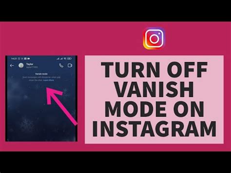 How To Turn Off Vanish Mode On Instagram New Update Youtube