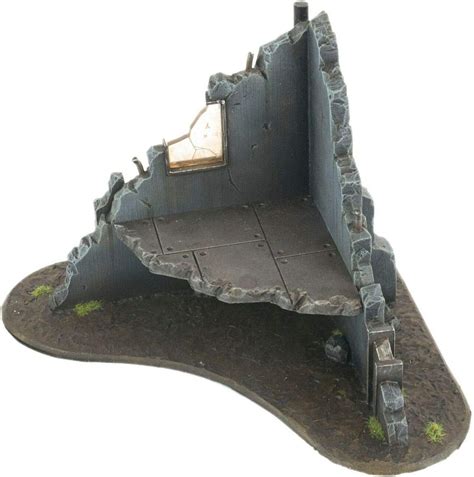 War World Gaming War Torn City Ruined Multi Storey Corner Building