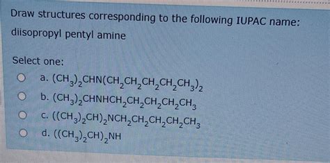 Solved Draw Structures Corresponding To The Following Iupac Chegg