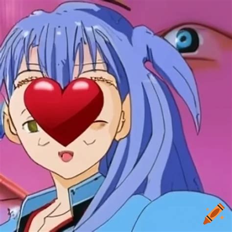 3d Anime Heart With A Shiny Effect