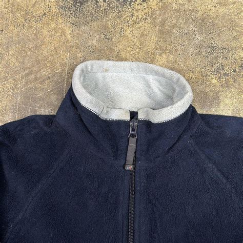 Berghaus Fleece Full Zip Winter Jacket Navy Blue Depop