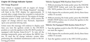 2013 RAM 1500 Oil Change Required Light Reset Instructions