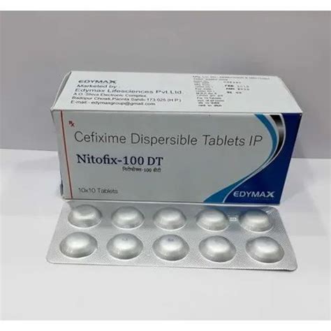 Cefixime Dispersible Tablets IP 10x10 Packaging Type Alu Alu At Rs