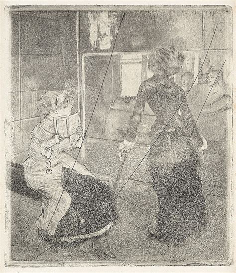 Sold Price EDGAR DEGAS Mary Cassatt au Louvre Musée des Antiques