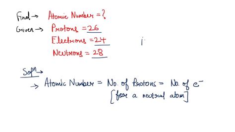 SOLVED An Atom Of Element A Has 26 Protons What Would The Elements