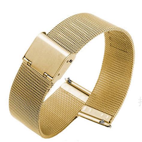 12 22mm Universal Milanese Watchband Quick Release Watch Band Mesh