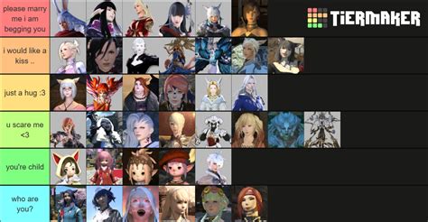 Ffxiv Waifus Tier List Community Rankings Tiermaker Hot Sex Picture