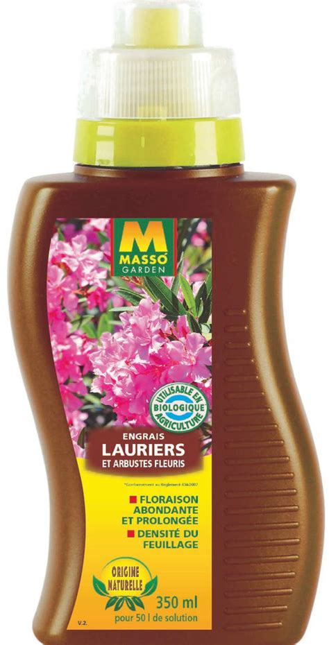 Engrais liquide lauriers et arbustes à fleurs 350 ml MASSO Gamm vert