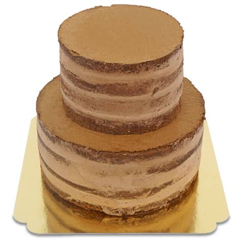 Dwupiętrowy Czekoladowy Naked Cake twojTort pl