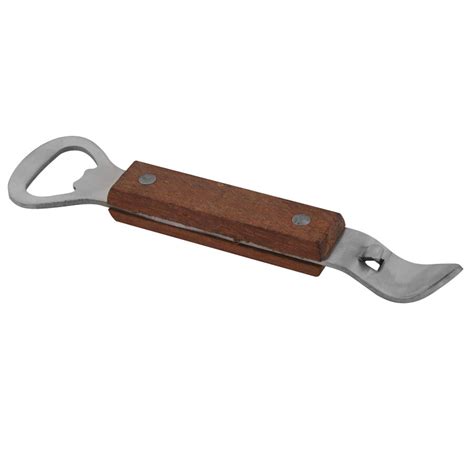 American Metalcraft Bbc Wood Handle Bottle Can Opener