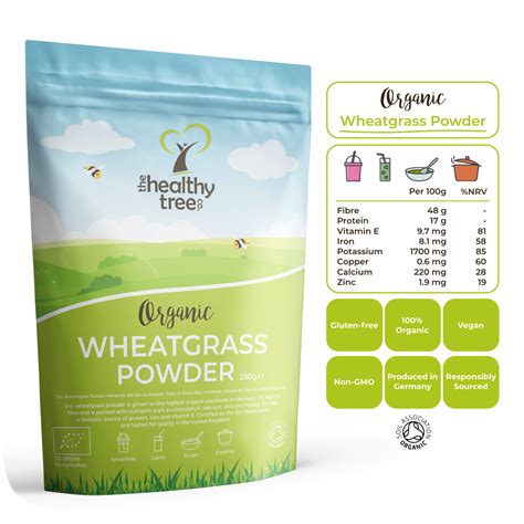 Organic Wheatgrass Powder Thehealthytree Company