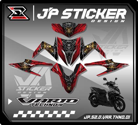 Stiker Decal Vario Techno 110 Fullbody Sticker Striping Skotlet