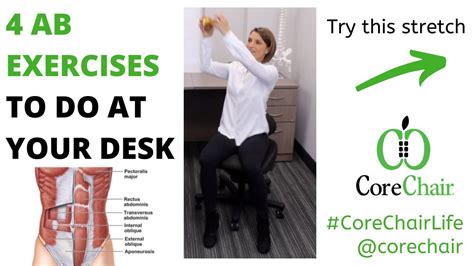 Ab Exercises To Do At The Office Office Workout Corefit By