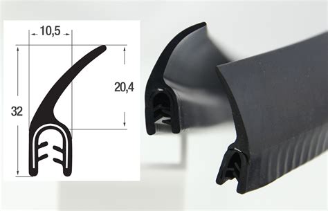 DF5 Kantenschutzprofil Fahnenprofil Gummi EPDM Dichtung