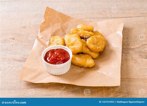 Chicken nuggets with sauce stock image. Image of fresh - 143101093