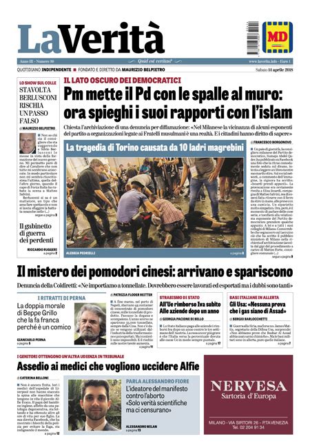 Le Prime Pagine Di Sabato Aprile Il Post