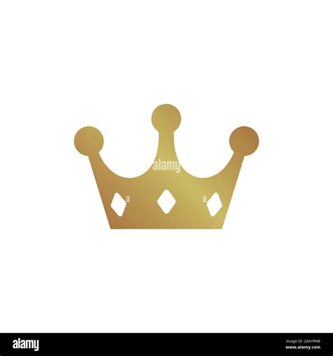 Gold Crown Icon Vector Illustration Stock Vector Image Art Alamy