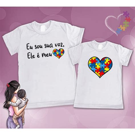 Camiseta Autismo Mãe E Filho - Camiseta Autismo / mãe e filho / Autista | Shopee Brasil