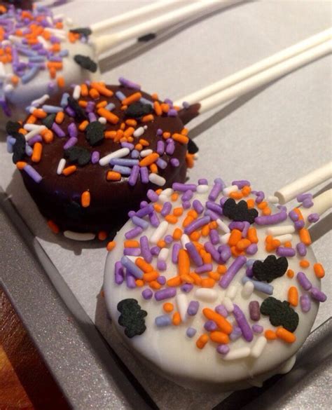 Items Similar To Chocolate Dipped Halloween Oreo Lollipos On Etsy