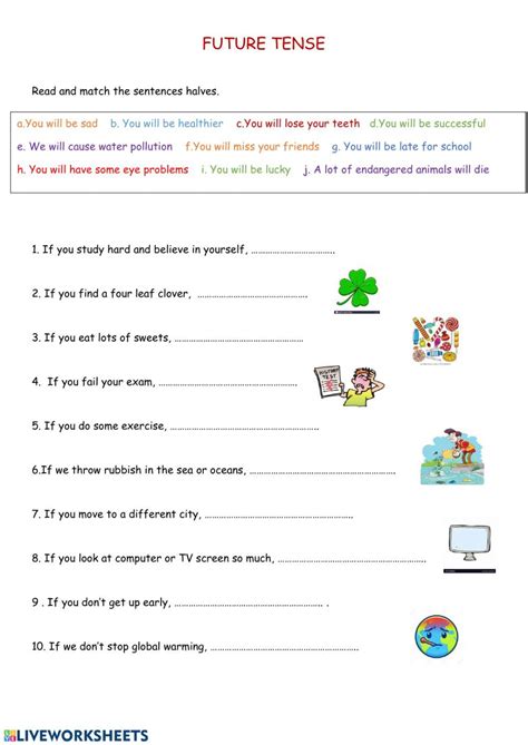 Future Tenses Interactive Worksheet Future Tense Tenses English Lessons Riset