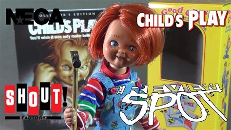 Toy Spot Neca Retro Cloth Chucky W Shout Factory Childs Play Blu