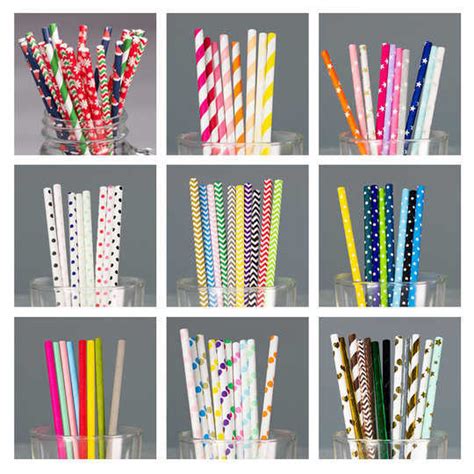 Disposable 100 Biodegradable Paper Drinking Straw Biodegradable