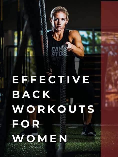 Effective Back Workouts For Women Fitness Fit