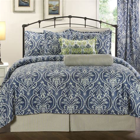 Denim Blue Comforter Navy Comforter Home Bedding American Made Dorm And Home