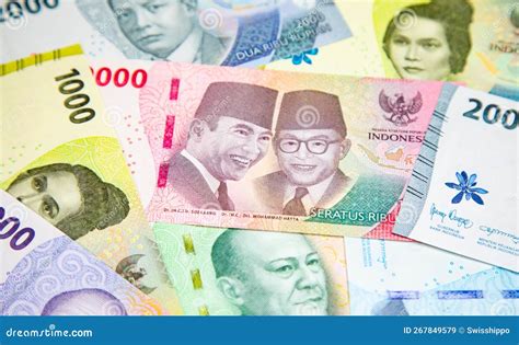 Indonesian banknotes stock image. Image of bill, government - 267849579