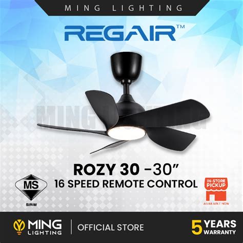 Sirim Regair Ceiling Fan Rozy Remote Control Led Timer Speed