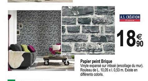 Promo Papier Peint Brique Chez Trid Me Icatalogue Fr