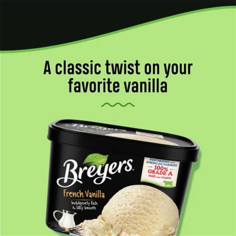 Breyers Classics French Vanilla Ice Cream Tub 48 Oz Fred Meyer