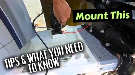 How To Install A Transom Mount Transducer On Your Boat Ep 235 Youtube